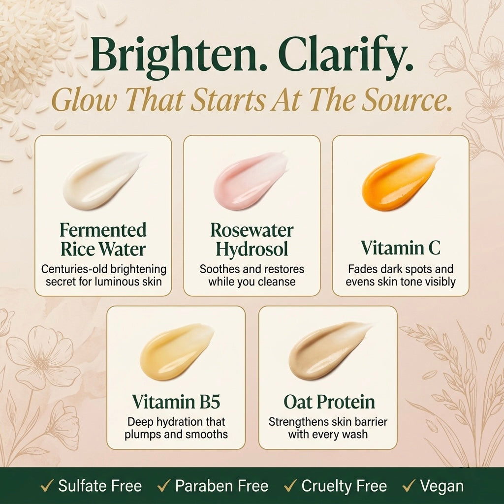 Fermented Rice & Rosewater Glow Cleanser