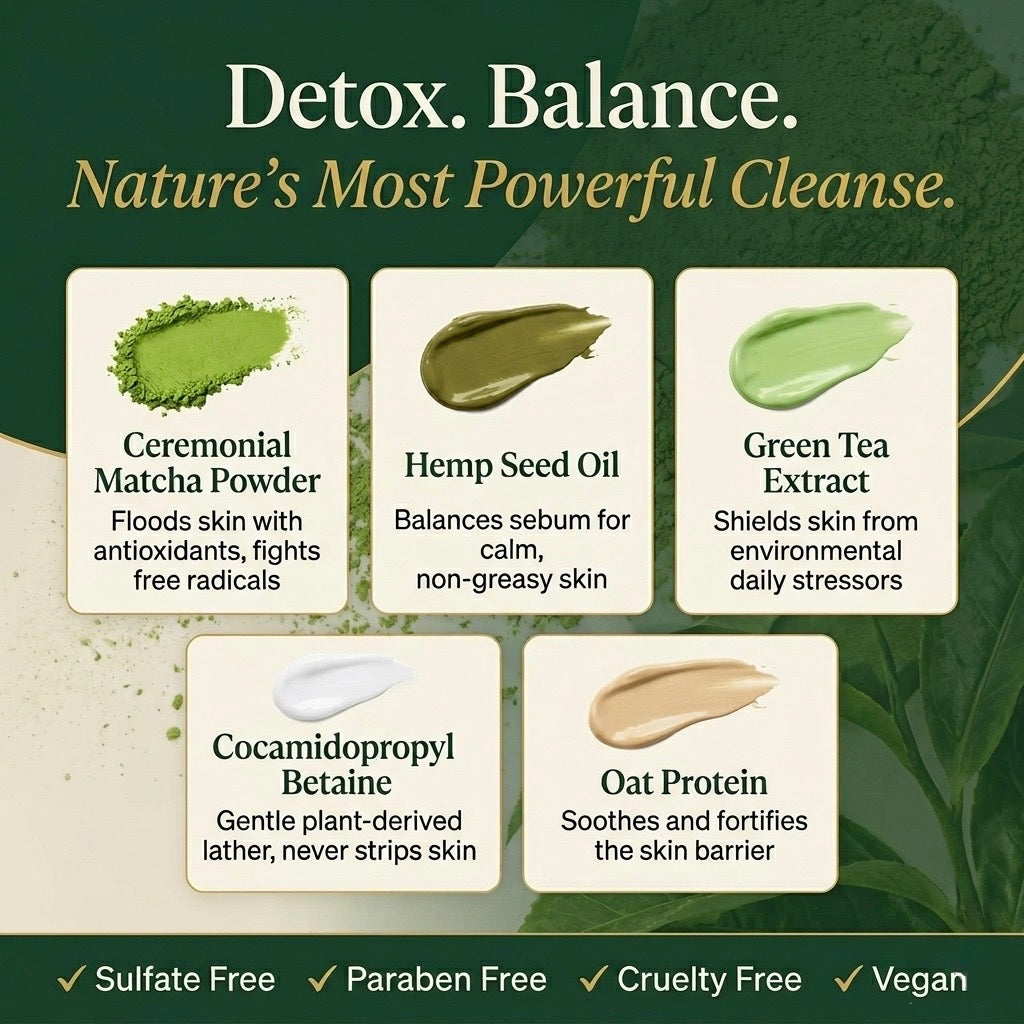 Matcha & Hemp Clarifying Cleanser