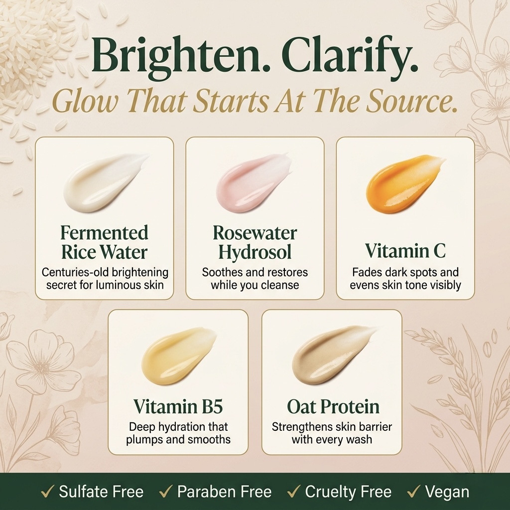 Fermented Rice & Rosewater Face Wash — view 4